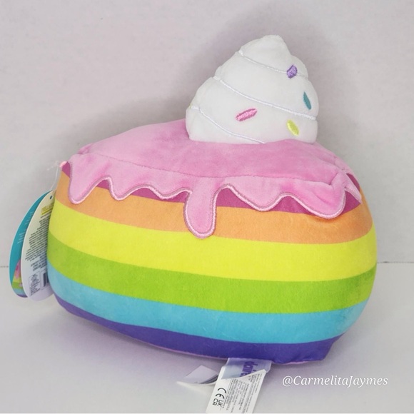 DESSA 🌈🎂 Rainbow Cake Slice OG HTF Original Squishmallows By Kellytoy NWT ☆PC☆ - Picture 6 of 8